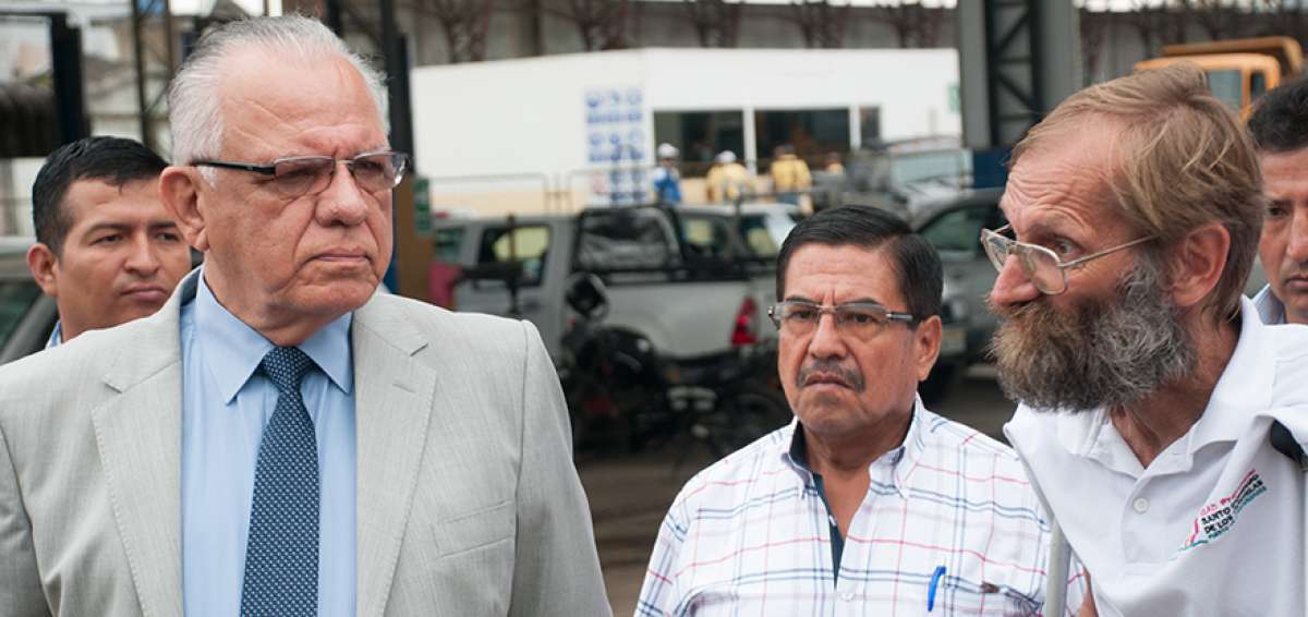En los alrededores del mercado de Santo Domingo se ejecutan obras