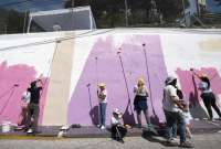 Este viernes 14 de octubre del 2022 se hizo la entrega a la ciudad de Quito la obra de arte urbano.
