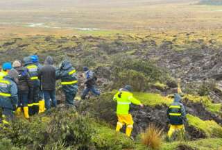 Epmaps realiza retiro de escombros en el Antisana. 