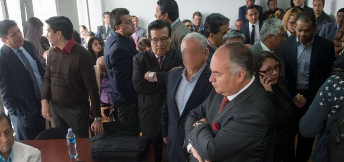 Luis Ch., durante el primer d&iacute;a de la audiencia de juicio.