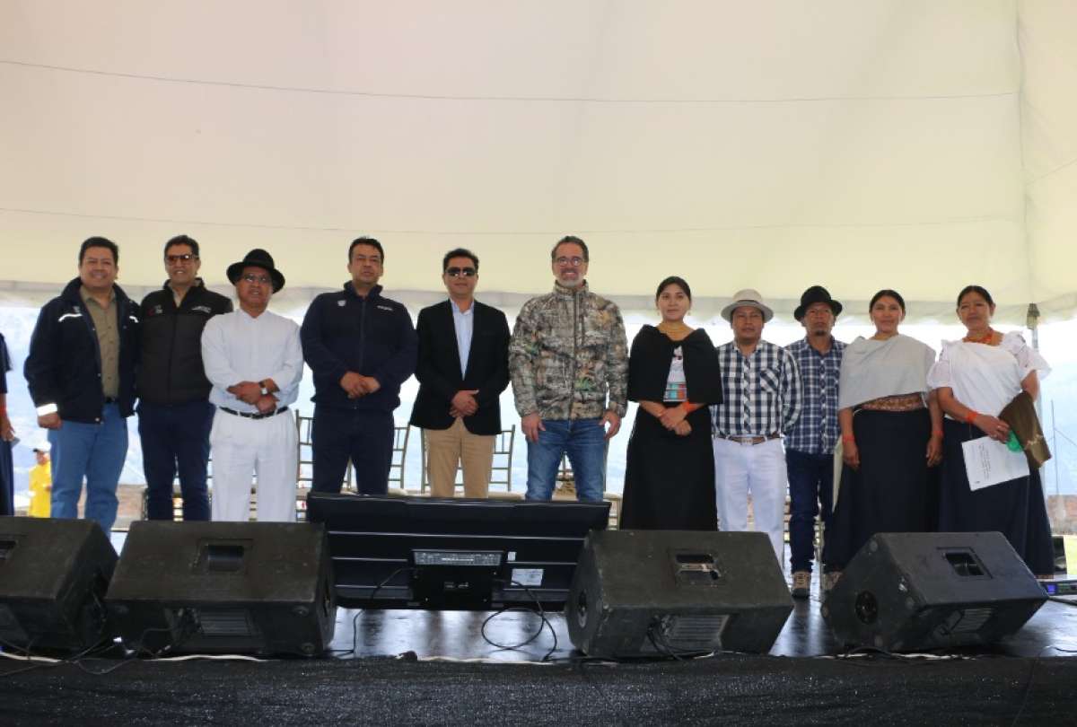 El Ministerio del Ambiente entregó el establecimiento del “Área de Protección Hídrica Otavalo Mojanda”.