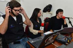En el encuentro realizado en Cuenca se dieron los primeros pasos para esta integraci&oacute;n de radios universitarias a nivel internacional. Foto: Jos&eacute; Luis LLivisaca |  El Tel&eacute;grafo