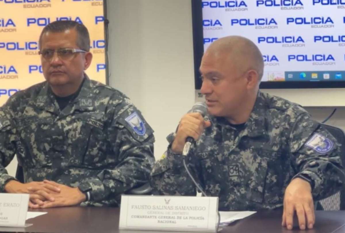 El comandante de la Policía, Fausto Salinas, se pronunció sobre los hechos de violencia en Quito.