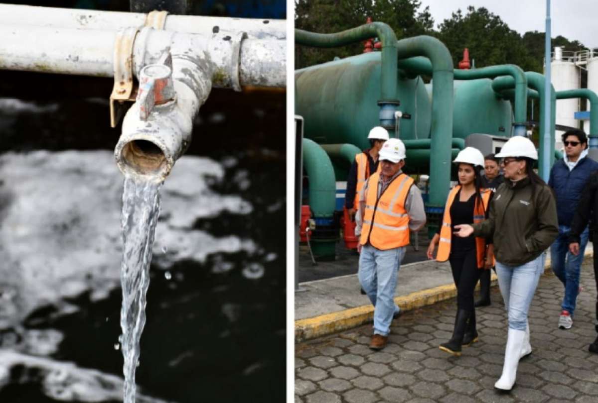 La ministra María Luisa Cruz verificó la operatividad de la Planta de Tratamiento de Agua Potable en Loja