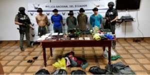 La Polic&iacute;a present&oacute; a los presuntos secuestradores de un comerciante. Se habr&iacute;a pedido como rescate $ 200.000. Foto Cortes&iacute;a 