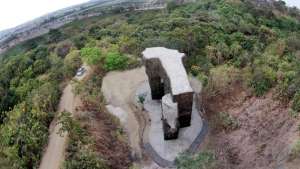 Una vista a&eacute;rea de la Zona de Reserva Forestal Senderos del parque Samanes, que incluye un roc&oacute;dromo para practicar escalada de monta&ntilde;a. Cortes&iacute;a / Presidencia de la Rep&uacute;blica
