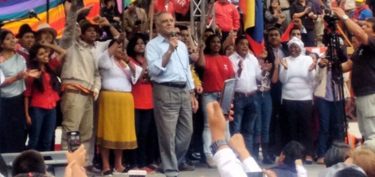Paco Moncayo dijo que no declinar&aacute; a su candidatura presidencial ante propuesta de Nebot