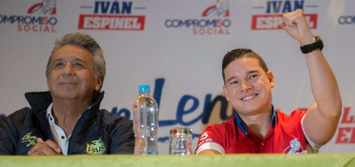 Len&iacute;n Moreno (i), presidente electo de Ecuador, propuso a Iv&aacute;n Espinel (d) que lidere una secretar&iacute;a destinada a los j&oacute;venes. 
