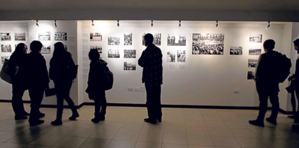 En la Universidad Andina Sim&oacute;n Bol&iacute;var, de Quito, se realiz&oacute; una muestra en homenaje a Julio Garc&iacute;a. Foto: Marco Salgado / El Tel&eacute;grafo