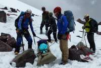 Cinco excursionistas extraviados fueron rescatados en el Illiniza