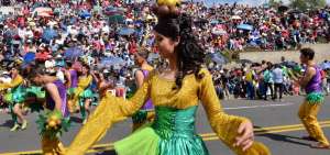 El Desfile de la Confraternidad es uno de los principales eventos de la FFF y se realiza en la avenida Cevallos.