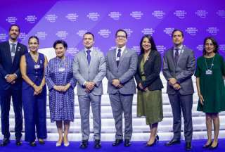 El presidente Daniel Noboa y su Gabinete participaron en el Foro Protegiendo los Motores del Crecimiento en China. 