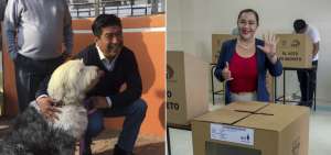 Cuatro de los 18 aspirantes a la Alcald&iacute;a de la capital sufragaron durante la ma&ntilde;ana, en compa&ntilde;&iacute;a de familiares y simpatizantes de sus movimientos pol&iacute;ticos.