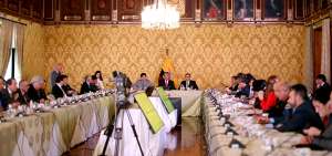 Todos los ministros y varios gobernadores asistieron al &uacute;ltimo gabinete ampliado del a&ntilde;o, donde el presidente Len&iacute;n Moreno le dio la bienvenida al nuevo vicepresidente Otto Sonnenholzner.