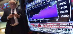 El primer &iacute;ndice burs&aacute;til del mundo, el Dow Jones, que incluye a las 30 mayores empresas del mercado.