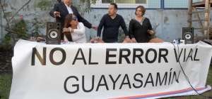 El Comit&eacute; Error Vial Guayasam&iacute;n present&oacute; esta semana un pedido de acci&oacute;n de protecci&oacute;n contra el proyecto.