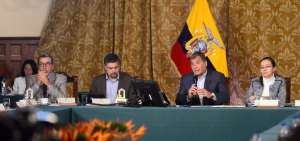 El Mandatario mantuvo un conversatorio con la prensa internacional. 