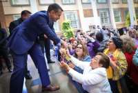 El presidente Noboa recibió las llaves de la ciudad de Newark y Cliffton por parte de sus autoridades locales. 