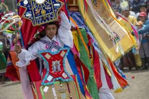 Danzantes de Guaman&iacute; celebraron al dios Sol. Foto: Fernando Sandoval/ El TEL&Eacute;GRAFO