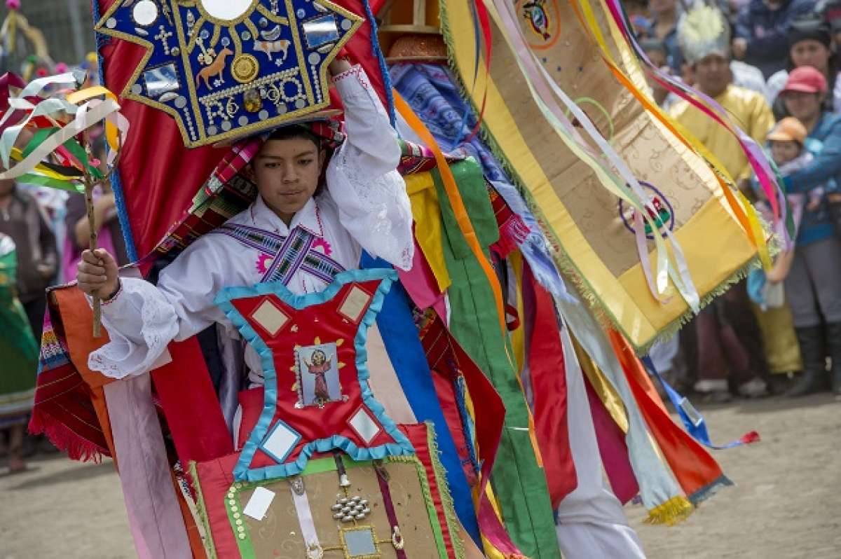 Danzantes de Guaman&iacute; celebraron al dios Sol. Foto: Fernando Sandoval/ El TEL&Eacute;GRAFO