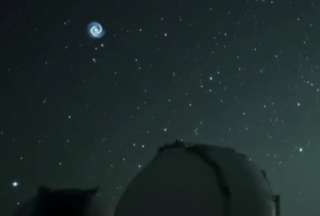 ¿Qué fue el remolino azul que se observó en el espacio?
