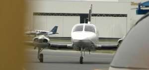 Avi&oacute;n ejecutivo con matricula de Estados Unidos, registrado a nombre de la empresa Sky Jet Elite Corporation de Fort Lauderdale cuyo presidente fue Juan Pablo Larrea.