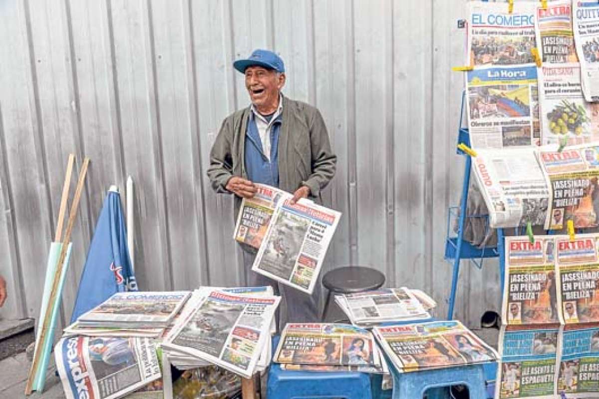 En Ecuador se venden libremente los diarios editados por empresas privadas, sin ninguna restricci&oacute;n. Foto: Fernando Sandoval / El Tel&eacute;grafo