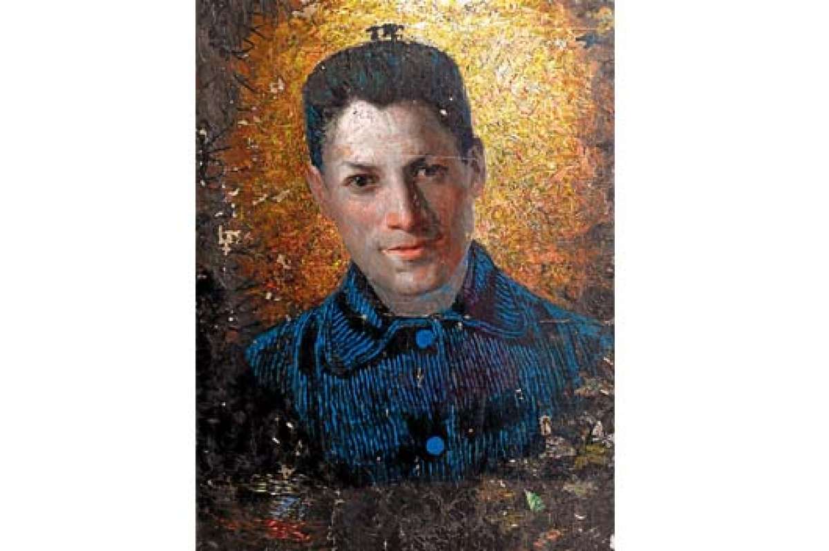Los registros fotogr&aacute;ficos del pintor son escasos. Este es el &uacute;nico autorretrato que los nietos de Wenceslao Cevallos lograron conservar. 