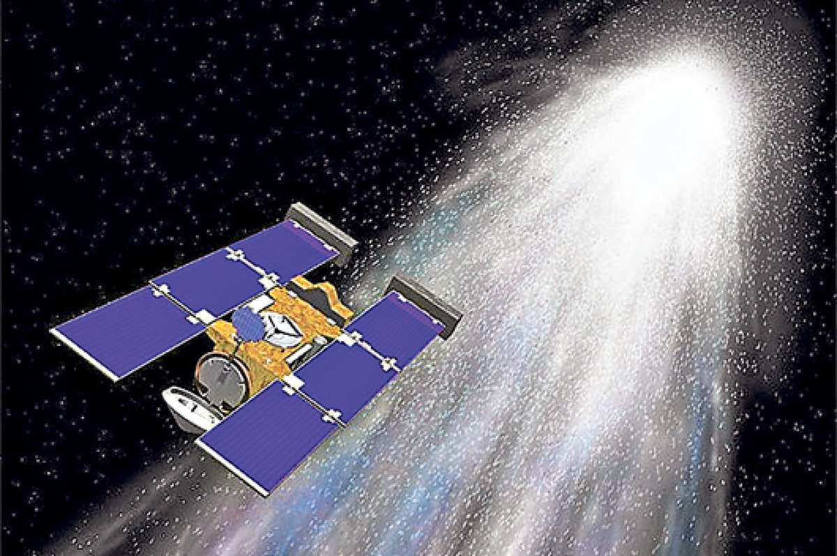 Una recreaci&oacute;n elaborada por la NASA muestra a la sonda Stardust que regres&oacute; a la Tierra en 2006 tras siete a&ntilde;os de viaje y m&aacute;s de 4.800 kil&oacute;metros recorridos. Foto: Tomado de http://2.bp.blogspot.com.