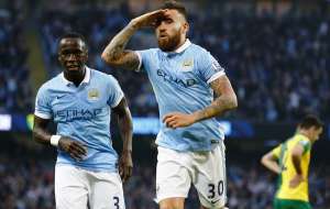 Nicol&aacute;s Otamendi adelant&oacute; a los "Citizens" en el marcador. Foto: Agencia AFP