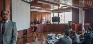 La audiencia se efectu&oacute; en el Tribunal Contencioso Electoral.