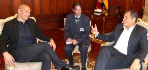 El pol&iacute;tico y exministro griego felicit&oacute; la gesti&oacute;n del presidente Rafael Correa durante los &uacute;ltimos 10 a&ntilde;os.