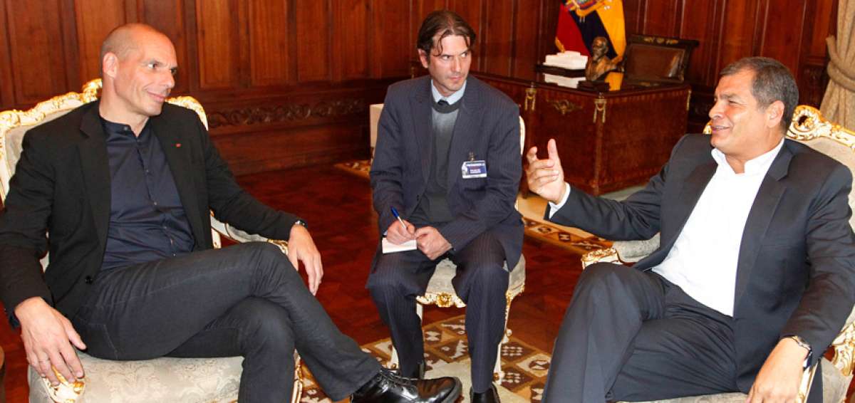 El pol&iacute;tico y exministro griego felicit&oacute; la gesti&oacute;n del presidente Rafael Correa durante los &uacute;ltimos 10 a&ntilde;os.