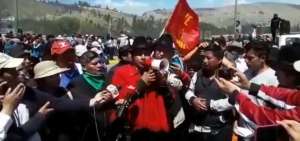Movimiento ind&iacute;gena de Cotopaxi cierra v&iacute;as