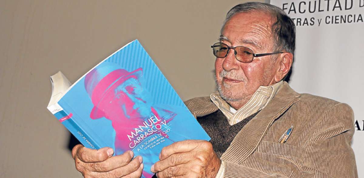 Manuel Carrasco Vintimilla. Historiador, profesor jubilado de la Universidad de Cuenca. Foto: Fernando Machado/El Tel&eacute;grafo