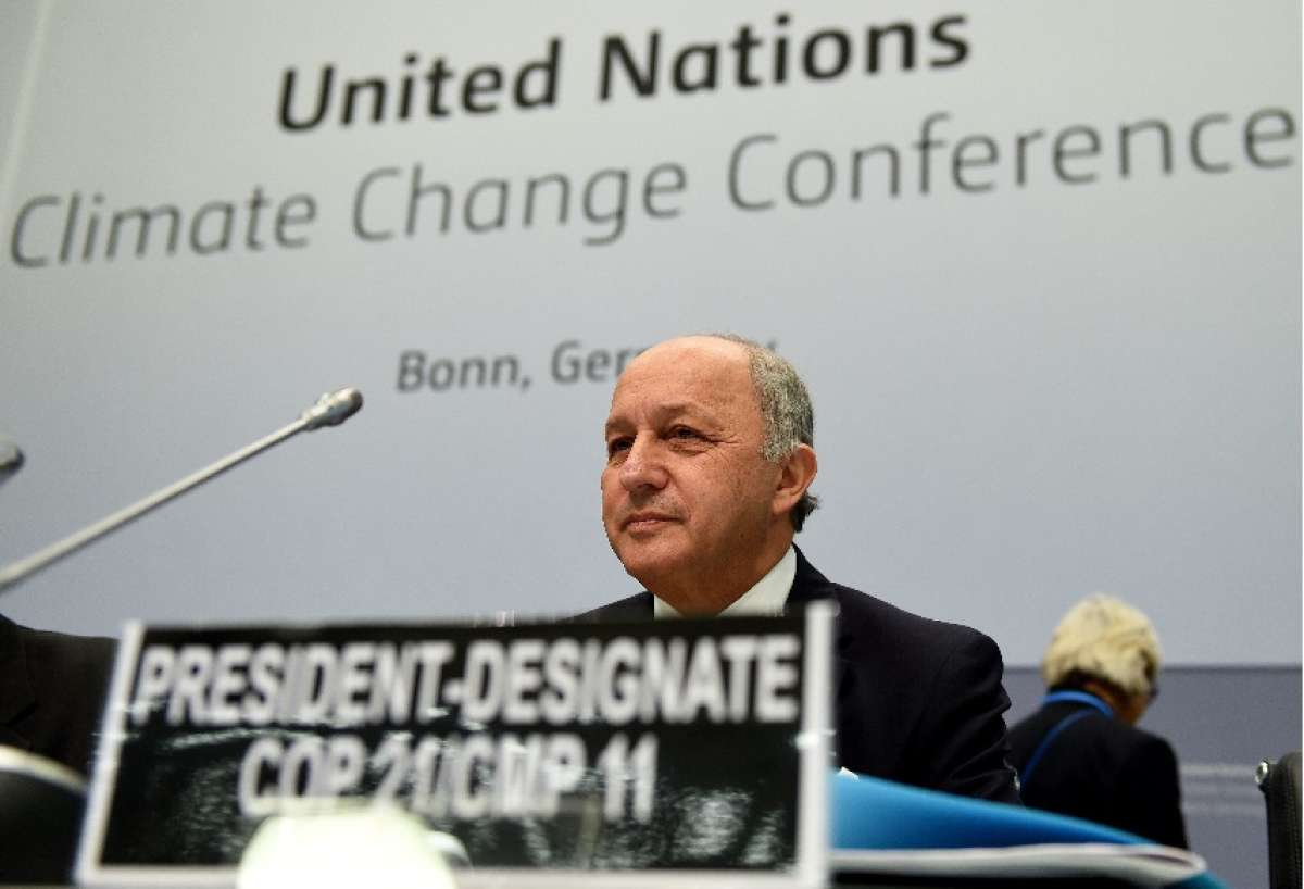 El ministro franc&eacute;s de Relaciones Exteriores, Laurent Fabius, dio inicio a las negociaciones previas para el COP21. FOTO: AFP 
