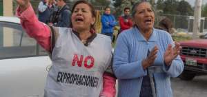Los moradores del sector aprovecharon la visita para manifestar su rechazo al proyecto.