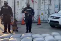 Tras varios operativos, la Policía revisó cuatro contenedores. Hallaron 2,5 toneladas de droga.