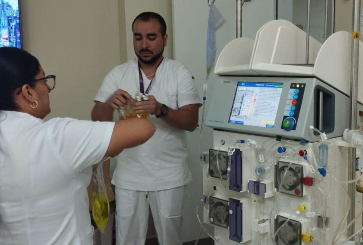 76 pacientes reciben tratamiento de hemodiálisis intermitente gracias a esta equipación.