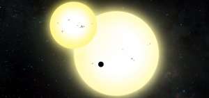 Descubren el mayor exoplaneta en &oacute;rbita en torno a dos estrellas