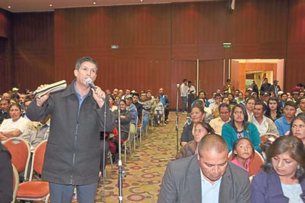 La Asamblea se realiz&oacute; con la participaci&oacute;n de los dirigentes de cantones y parroquias.