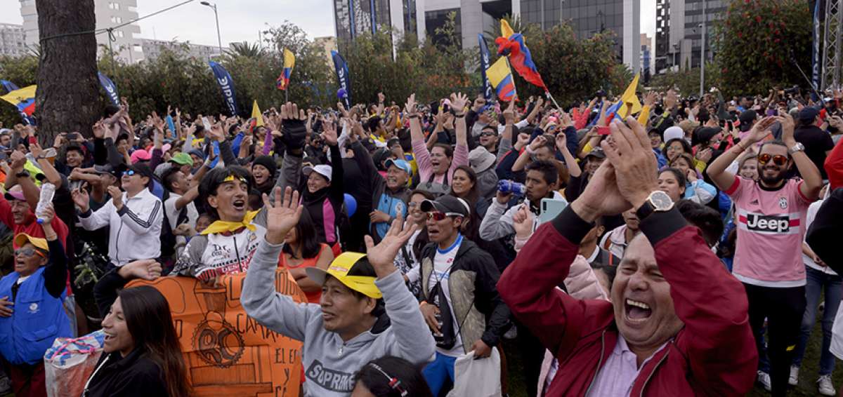 Quito se une con el campe&oacute;n desde el parque La Carolina