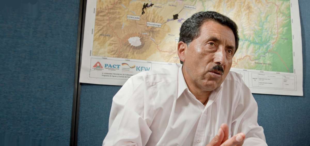 Carlos S&aacute;nchez, director de Recursos H&iacute;dricos y Conservaci&oacute;n Ambiental en la Prefectura de Tungurahua.