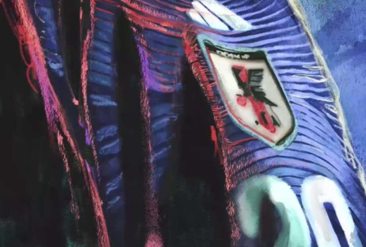 La camiseta de Jap&oacute;n tuvo una &eacute;pica presentaci&oacute;n