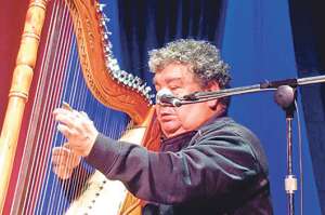 Sobre el m&uacute;sico. Toca el arpa desde los 3 a&ntilde;os.A los 4 debut&oacute; en el Teatro Municipal de Asunci&oacute;n.