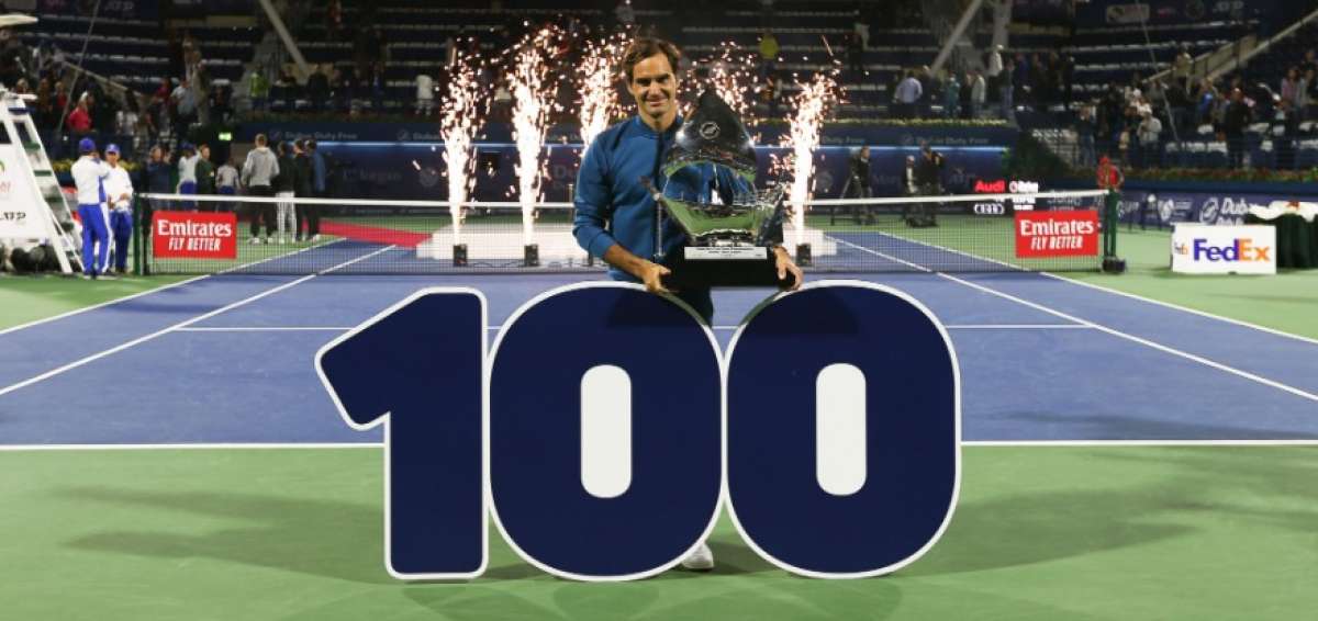 Roger Federer logra en Dubai el t&iacute;tulo 100 de su carrera