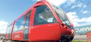 El tranv&iacute;a tiene capacidad para transportar 275 pasajeros. La primera m&aacute;quina lleg&oacute; el 1 de julio procedente de Francia. Foto: Fernando Machado / El Tel&eacute;grafo