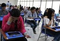 Test de admisión para institutos superiores y universidades