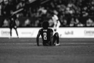 Captura de pantalla tomada de la cuenta de Instagram @hollywood.ik del jugador de Canad&aacute; Isma&euml;l Kon&eacute; donde muestra su agradecimiento a la afici&oacute;n y a sus compa&ntilde;eros el apoyo recibido tras sufrir la fractura de la tibia izquierda durante el partido contra Catar. 