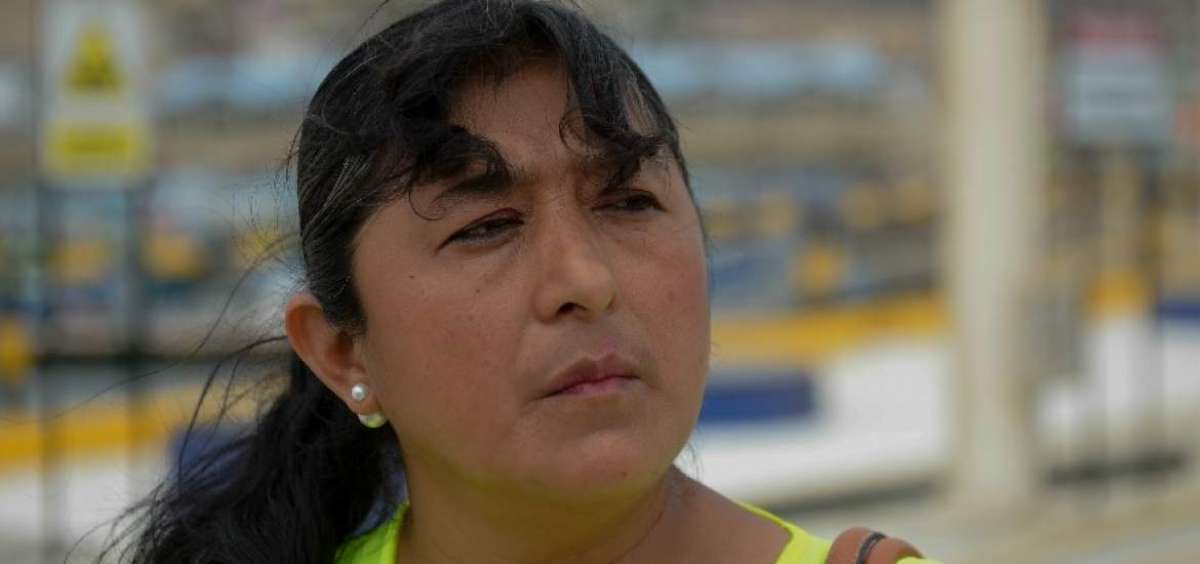 Belkis Delgado Mero. Dirigente de la Cooperativa de Damas de la parroquia San Mateo